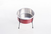 COMEDOURO ARAMADO SIMPLES PEQUENO NF  VERMELHO