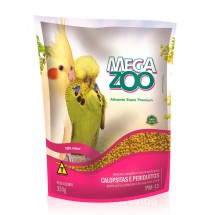 MEGAZOO EXTRUSADA CALOPSITAS E PERIQUITOS MINI BITS 350G