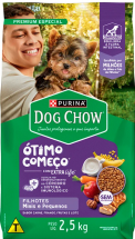 DOG CHOW Filhote Racas Pequenas Carne Frango e Arroz 2,5kg