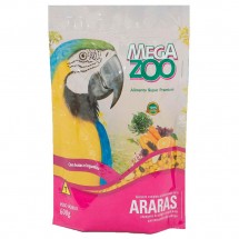 MEGAZOO EXTRUSADOS ARARAS FRUTAS E LEGUMES  600G
