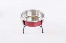 COMEDOURO ARAMADO SIMPLES NF MINI  VERMELHO