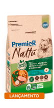 PREMIER NATT ADULTO RAAS PEQUENAS SABOR FRANGO, ABBORA, BRCOLIS, QUINOA E BLUEBERRY 1 KG