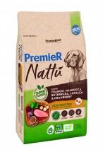 PREMIER NATT ADULTO FRANGO, MANDIOCA, BETERRABA, LINHAA E CRANBERRY 12 KG