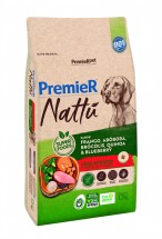 PREMIER NATT ADULTO SABOR FRANGO, ABBORA, BRCOLIS, QUINOA E BLUEBERRY 12 KG