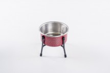 COMEDOURO ARAMADO NF SIMPLES FILHOTE  VERMELHO