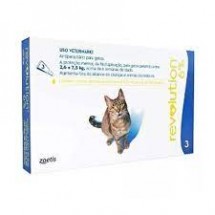 Revolution 6% para Gatos de 2,5 a 7,5 kg - 45 mg com 3 pipetas