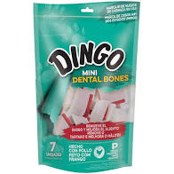 OSSO DINGO PREMIUM MINI DENTAL BONES 70G COM 7 UNIDADES