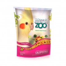 MEGAZOO EXTRUSADOS CALOPSITAS FRUTAS E LEGUMES  350G