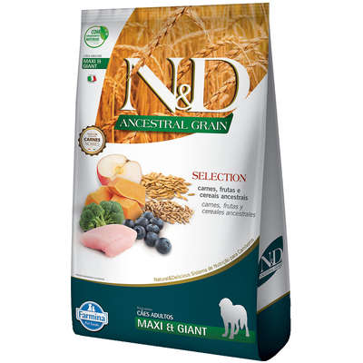 N&D ANCESTRAL GRAIN SELECTION CARNE E FRUTAS PARA CÃES ADULTO