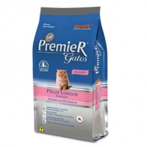 Premier Gatos Filhotes Pelos Longos Sabor Salmo 7,5KG
