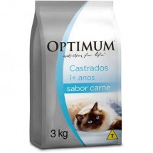 OPTIMUM GATOS CASTRADOS CARNE 3KG
