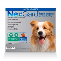 NEXGARD 10 A 25KG COMBO COM 3 UIDADES