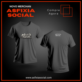 Camiseta PIXO CINZA CHUMBO - ASFIXIA SOCIAL