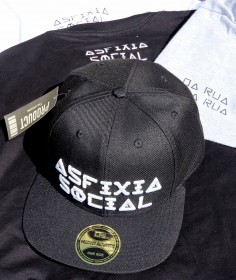 Bon� Asfixia Social - Aba Reta / Preto